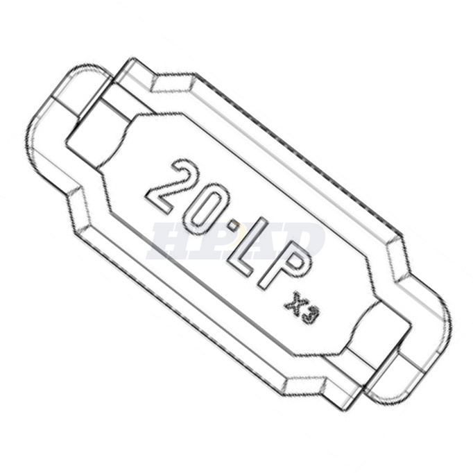 Dredger Replacement Part Cutter Tooth Pin  PNLP-02(20-LP x3)
